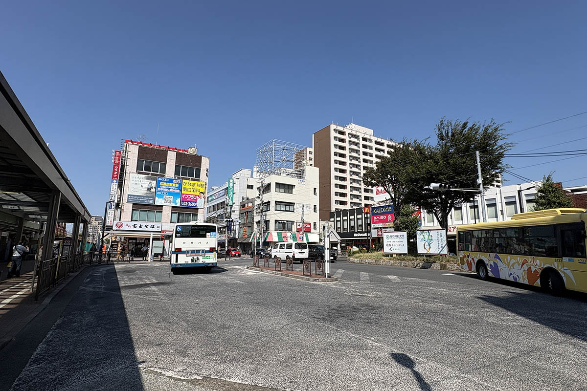 金町駅北口の様子