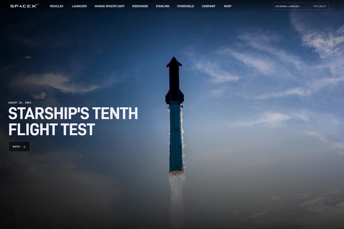 SpaceXの配信より