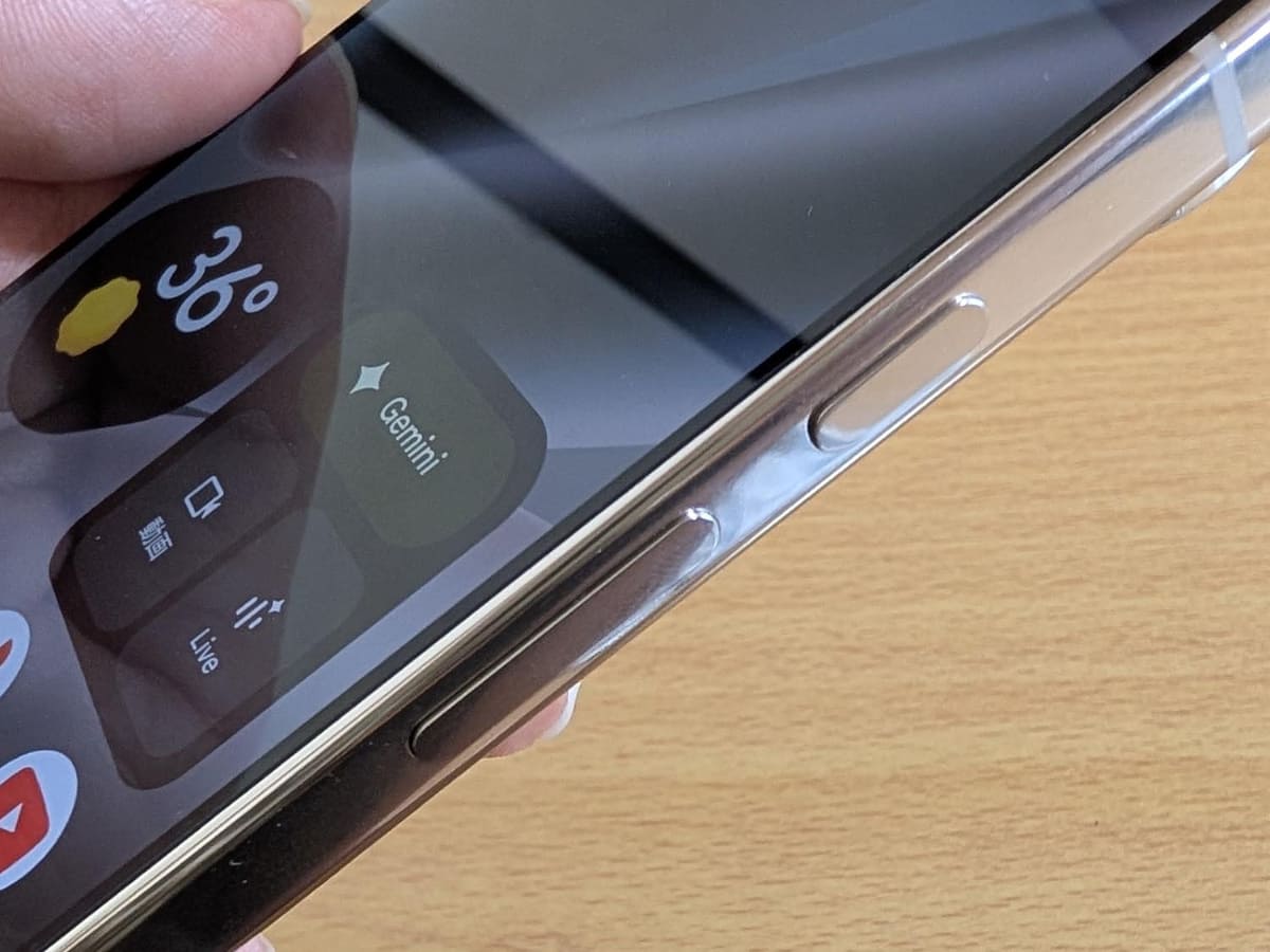 ボタン部のクローズアップ