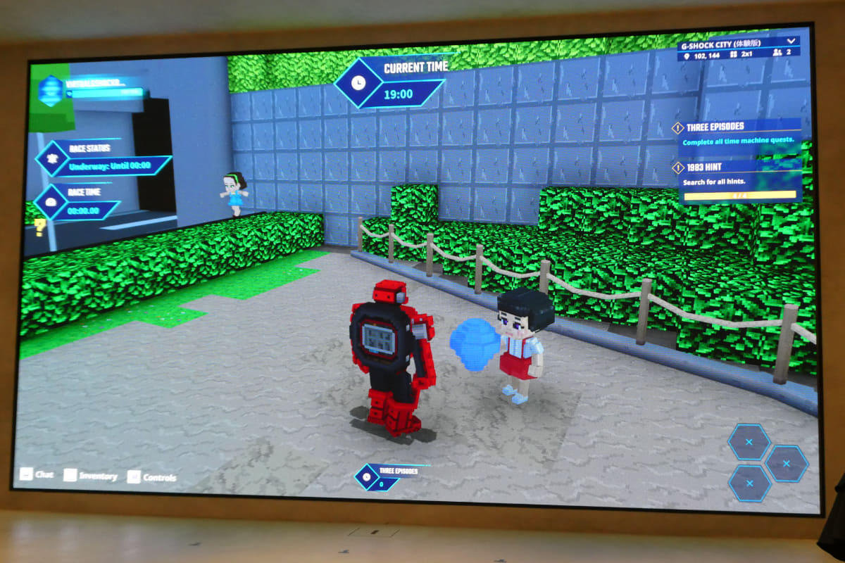 G-SHOCKの耐衝撃構造が生まれるきっかけとなった、ゴムボールで遊ぶキャラもゲーム内に登場する