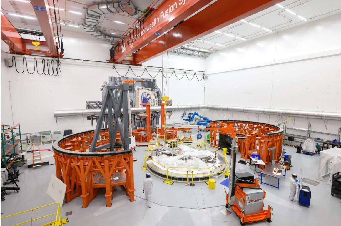 建設中のフュージョン実証機「SPARC」