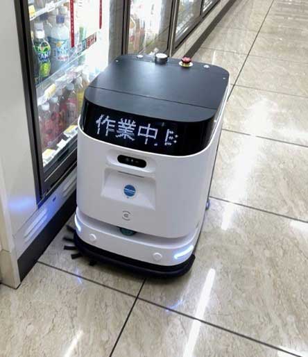 床清掃のロボット