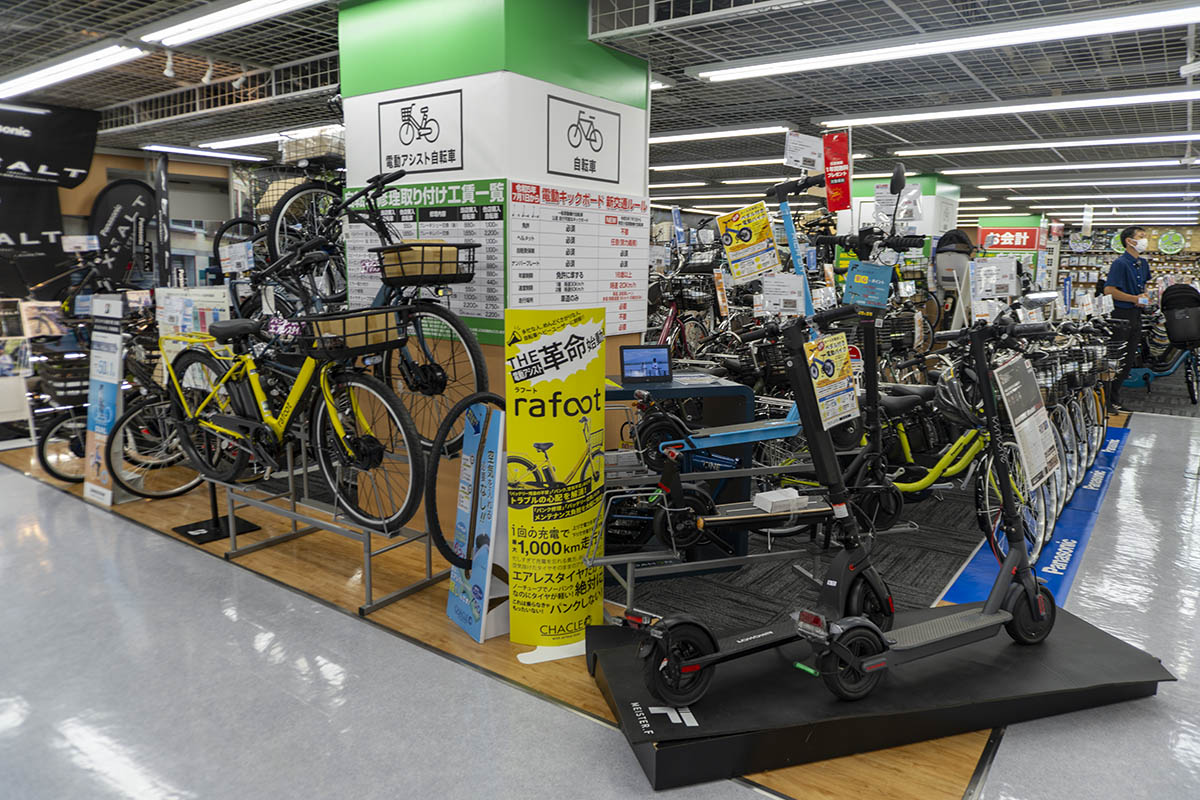 地下2階 自転車コーナー