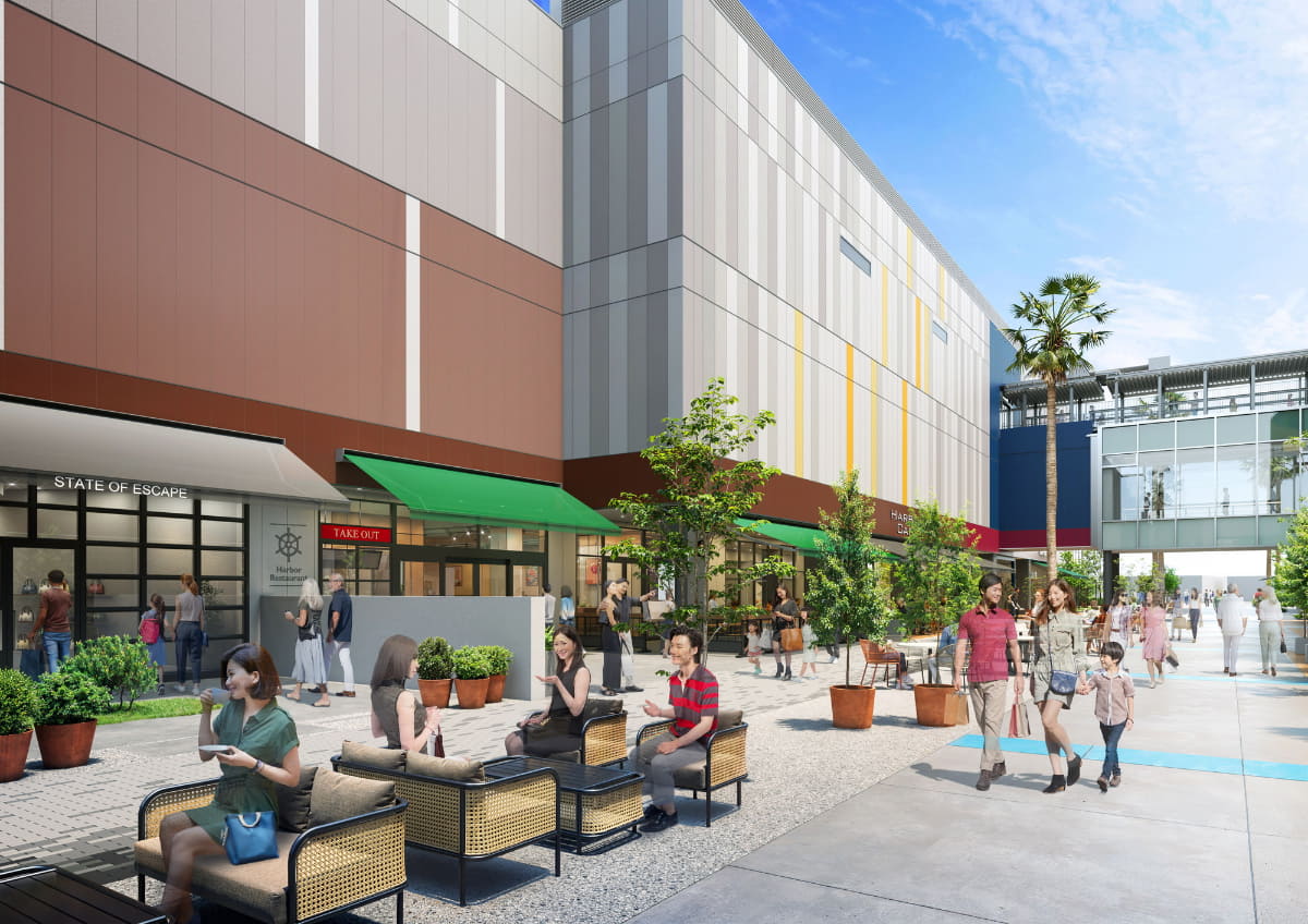 ハーバー通り　I期完成時のイメージ