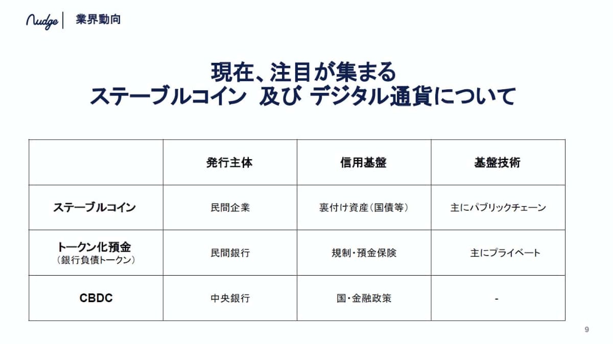 日本でもステーブルコインの発行が開始へ