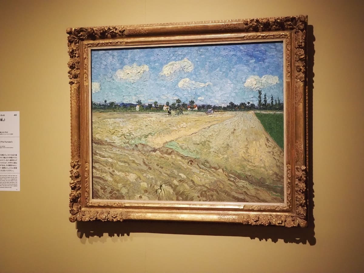 フィンセント・ファン・ゴッホ《耕された畑(「畝)」》1888年9月、アルル。ファン・ゴッホ美術館、アムステルダム(フィンセント・ファン・ゴッホ財団)