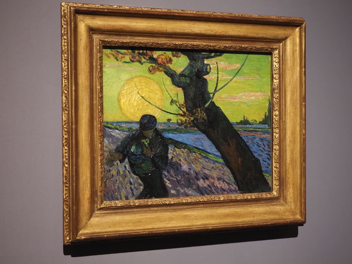 フィンセント・ファン・ゴッホ《種まく人》1888年11月、アルル。ファン・ゴッホ美術館、アムステルダム(フィンセント・ファン・ゴッホ財団)