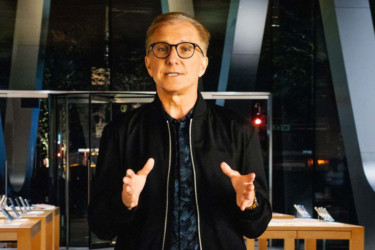 アップルのワールドワイドマーケティング上級副社長であるグレッグ・ジョズウィアック氏。写真は先日の新製品発表中のものより