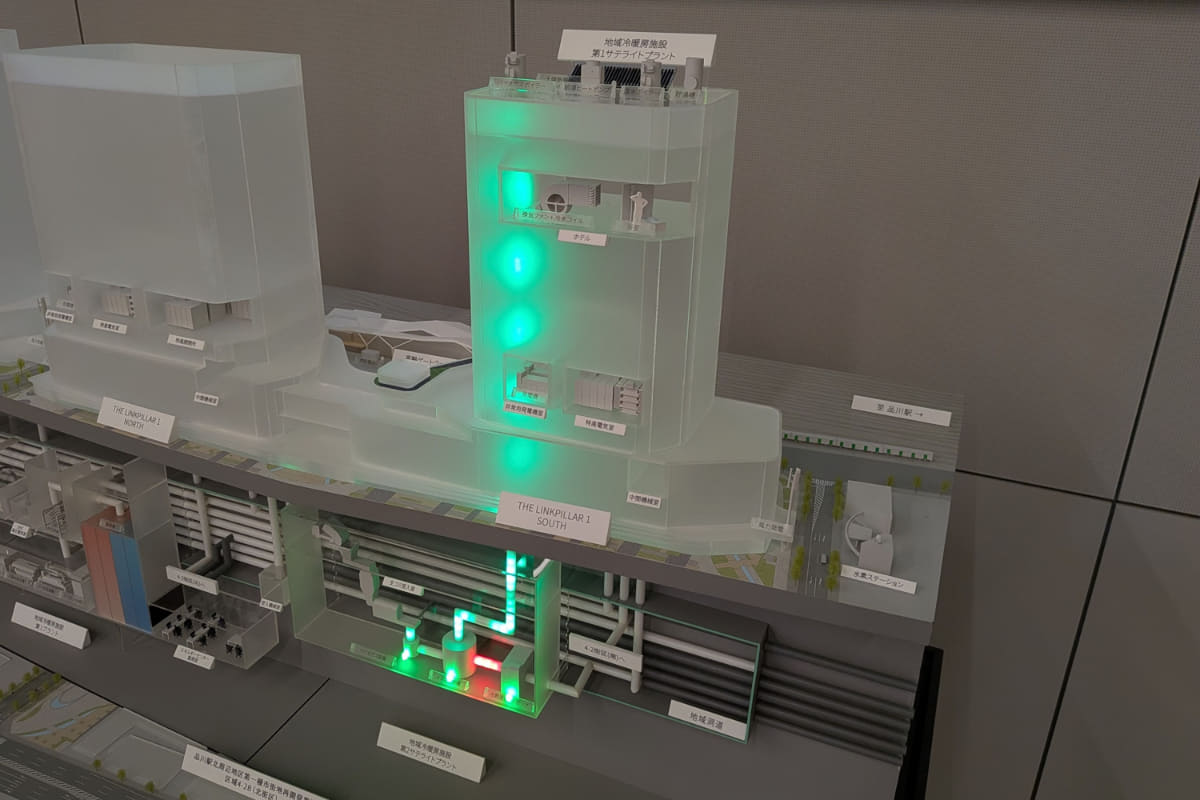 バイオガスシステムの全体像(模型)