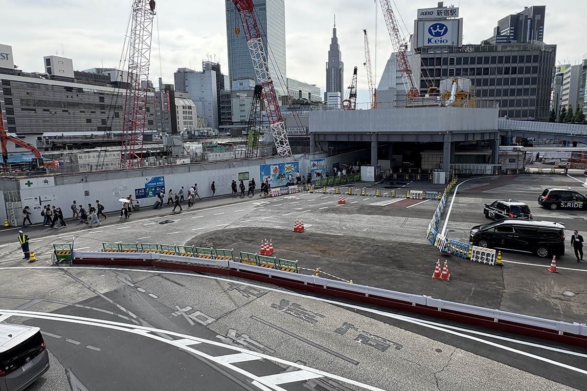 9月27日から車は通れなくなっている