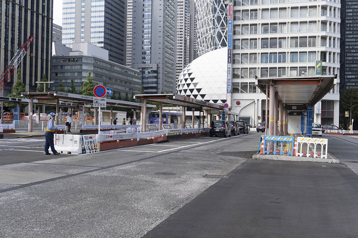 バスターミナル内に設置されたタクシー乗り場