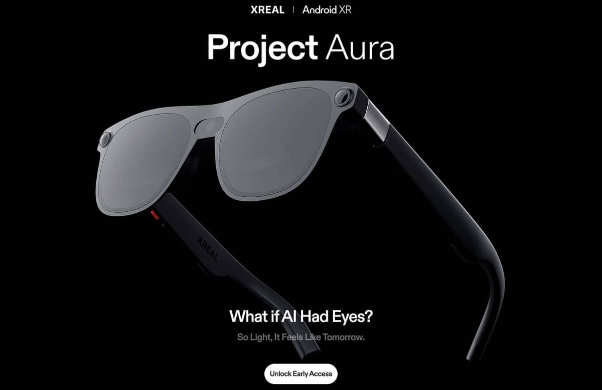 XREALが開発中の「Project Aura」。発売は2026年1月以降