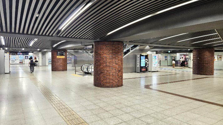 改修前の中央改札口