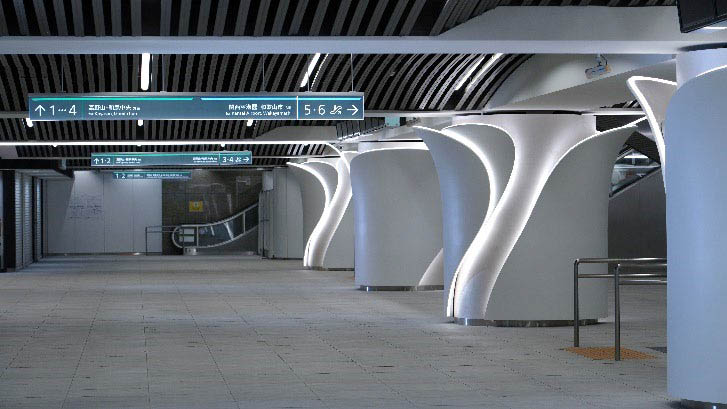 和文・英文ともに可読性の高いサイン