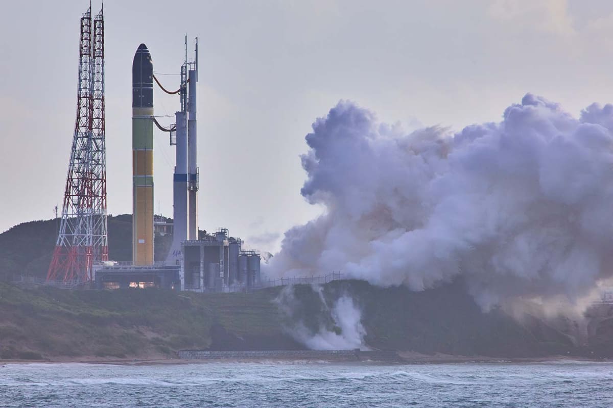 H3ロケット6号機(30形態試験機) 1段実機型タンクステージ燃焼試験 クレジット：JAXA