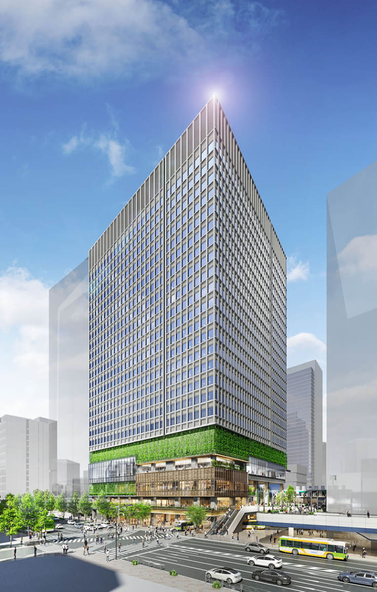 外観イメージパース(国道15号側)