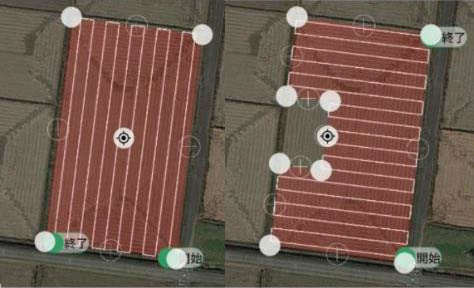 送信機画面(自動航行機能)