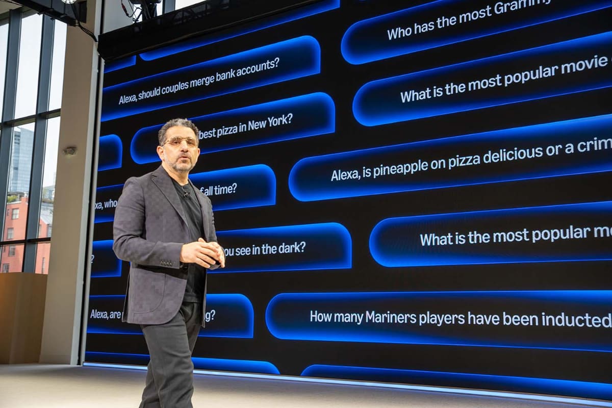 Alexa+に色々な質問ができることが大きな付加価値だとパネイ氏は話す