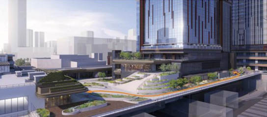 JR大井町駅と接続するメインエントランス