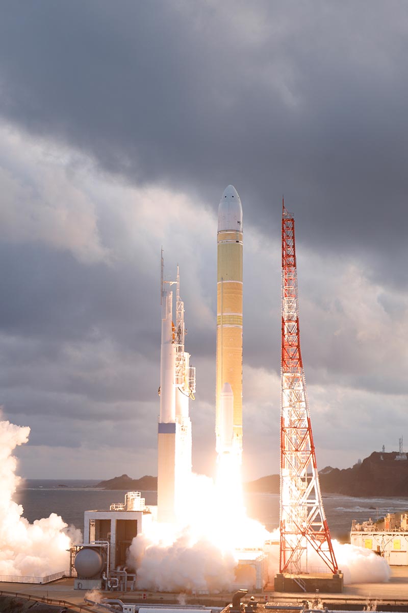 2月に行なわれたH3ロケット5号機の打上げ(出典：JAXA)