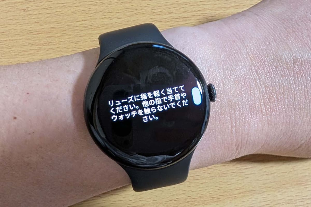 一度設定が完了すれば、次回以降は「心電図」アプリを起動すると直接この画面に。指示に従って30秒静止しましょう