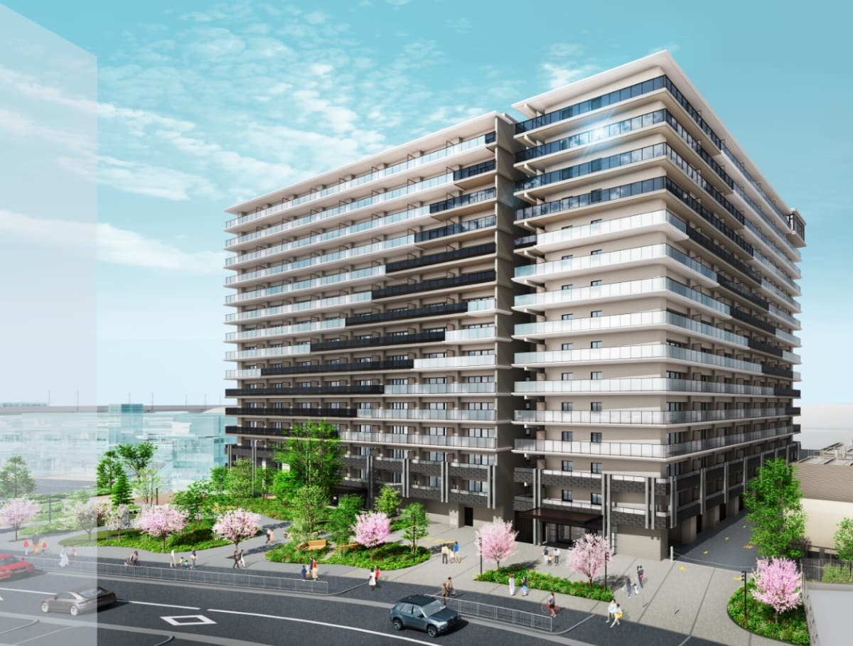 マンション外観完成予想CGパース