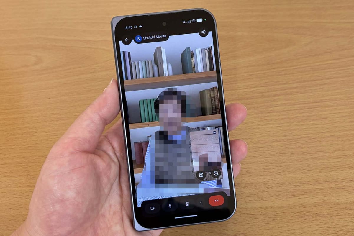 小画面でGoogle Meetのビデオ通話