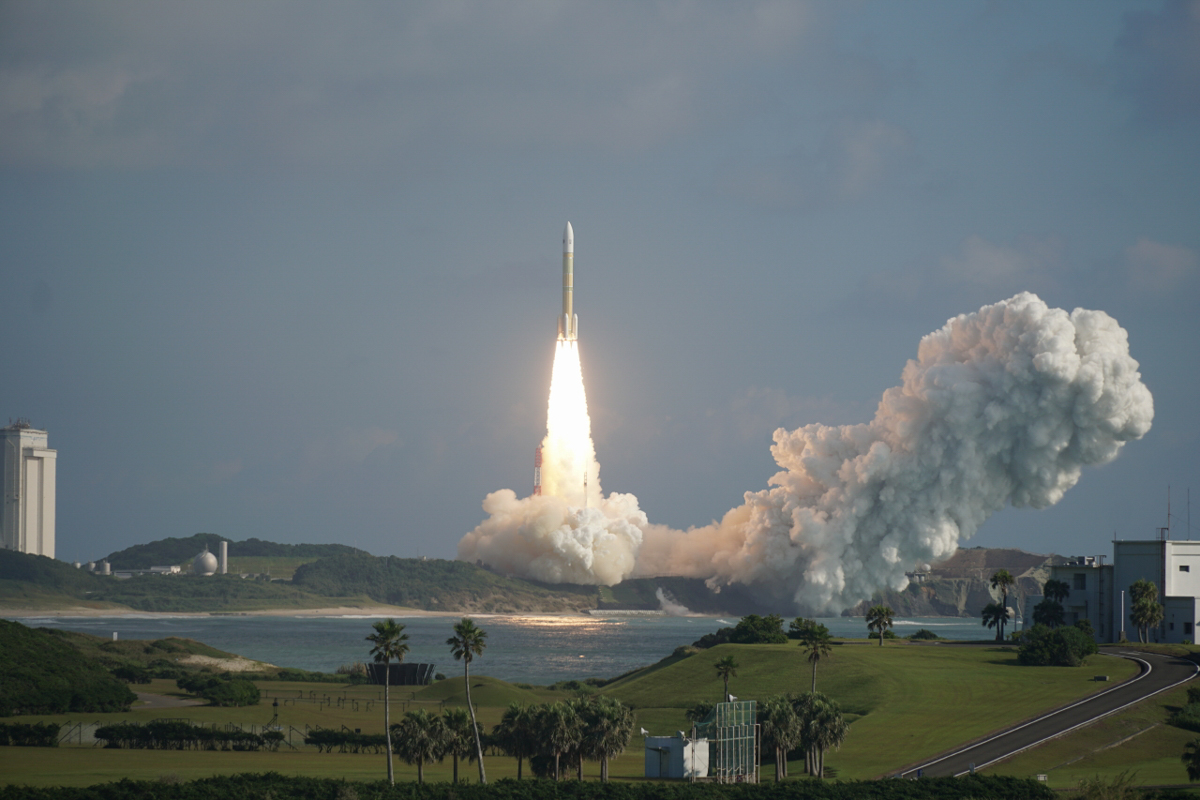 10月26日9時0分15秒に打上げられたH3ロケット7号機(撮影:秋山文野)