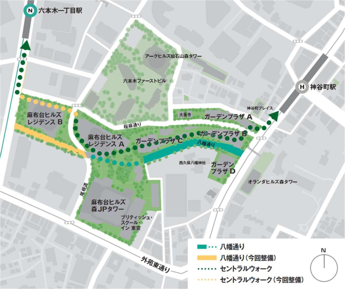 麻布台ヒルズ周辺地図