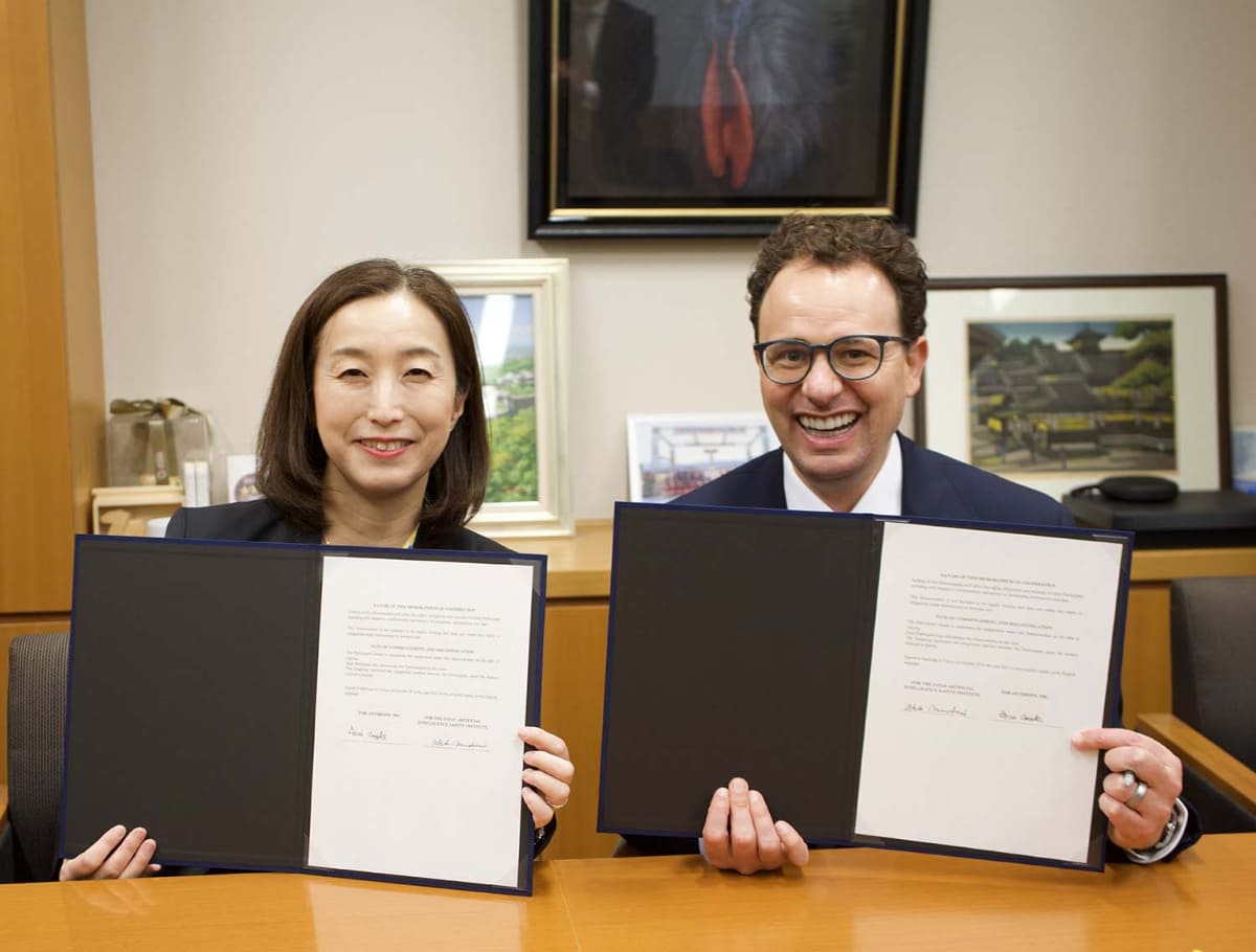 ダリオ・アモデイCEOとAISIの村上 明子所長