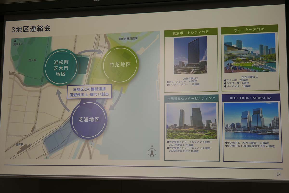 浜松町芝大門・竹芝・芝浦の3地区で「芝東京ベイ協議会」