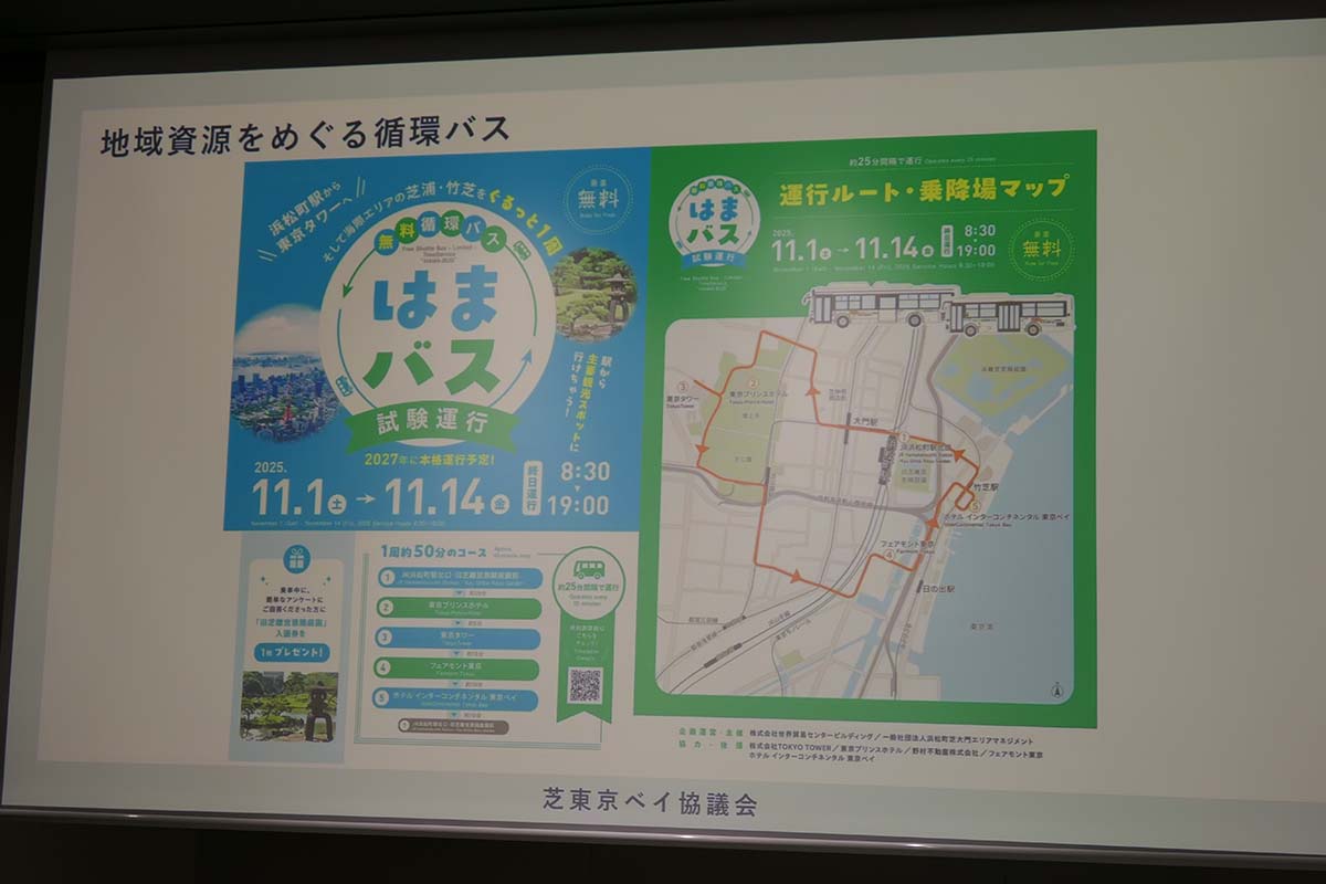 無料循環バス「(仮称)はまバス」を11月1日～14日に試行運行