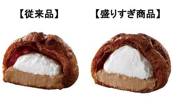 Uchi Cafe盛りすぎ! 大きなチョコシュー(194円)