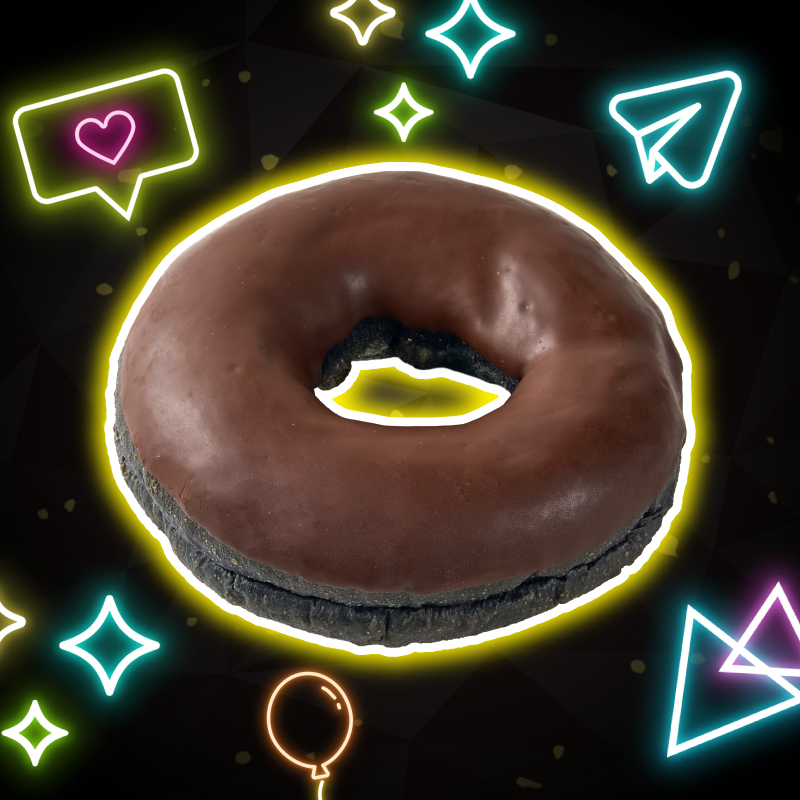 「ほおばりんぐドーナツ ブラック」、168円