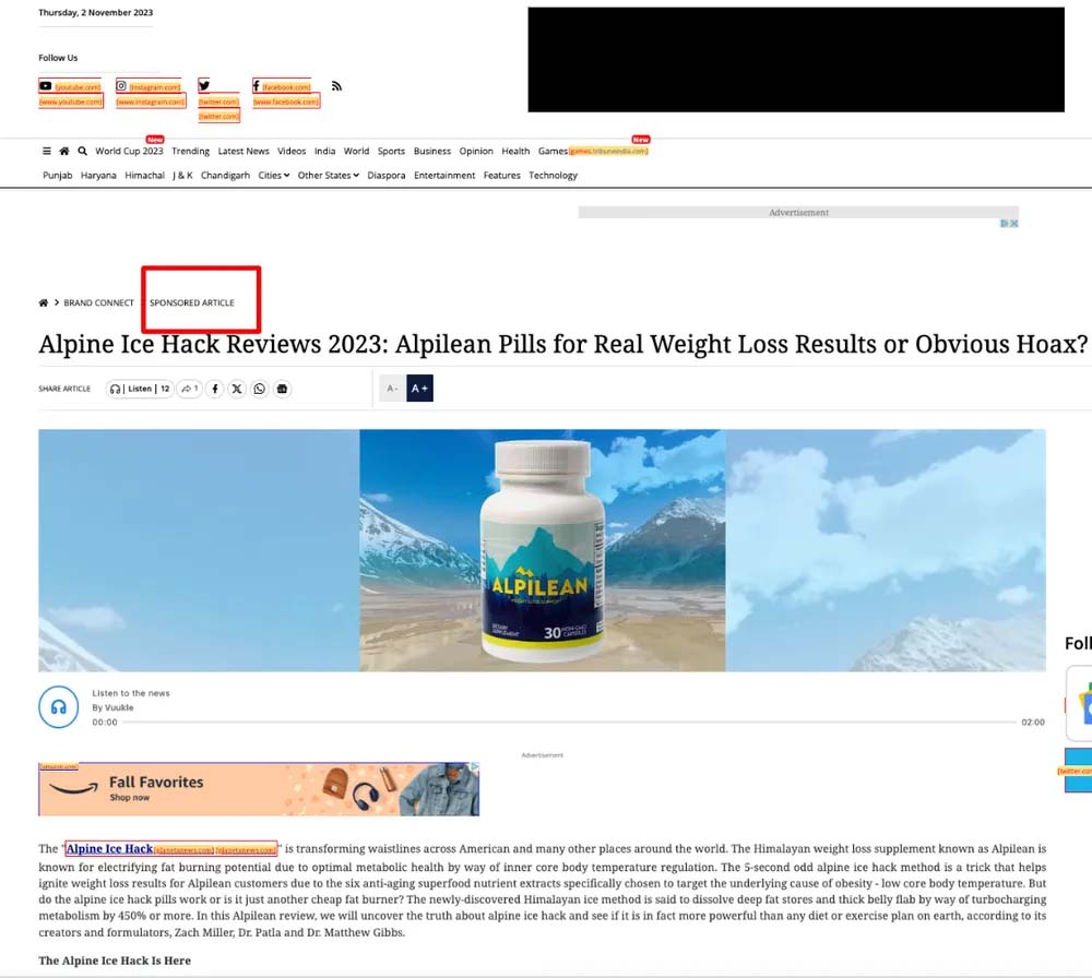 ダイエットピルにおける「寄生型SEO」の事例