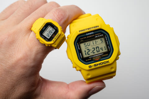 CASIO　G Shock Nano リングウォッチ　黄　指時計 意外と実用的!? “指時計”G-SHOCK NANOを使ってみた【いつモノコト