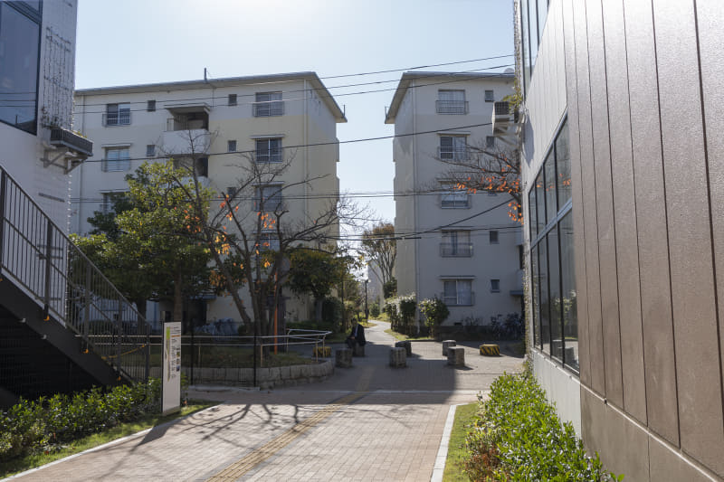 ららテラスTOKYO-BAYから見た若松二丁目エリア。写真の場所は今回の建替えエリアとは異なる