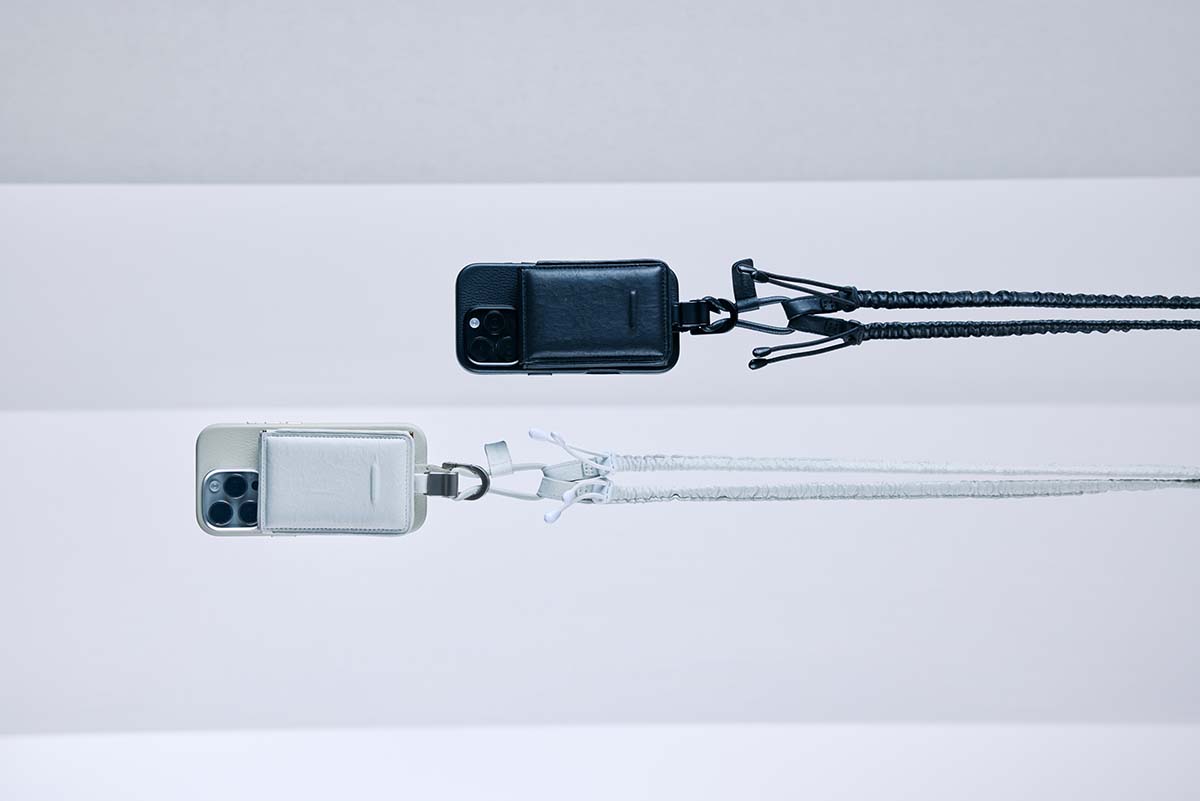デタッチャブルストラップ + iPhoneケースセット ダイニーマ レザーウォレット
