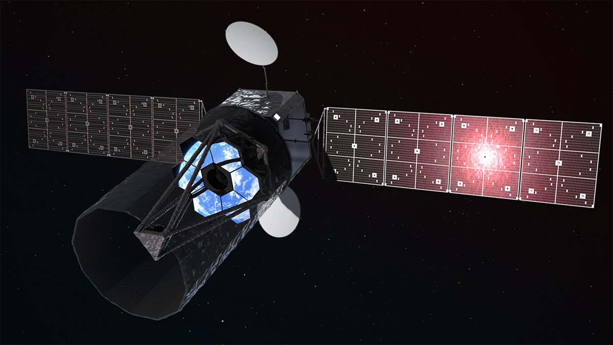 静止光学衛星のイメージ(Credit: JAXA)