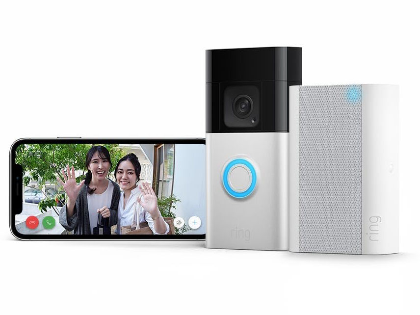 Ring ワイヤレスカメラ付きドアベルと中継機のセット