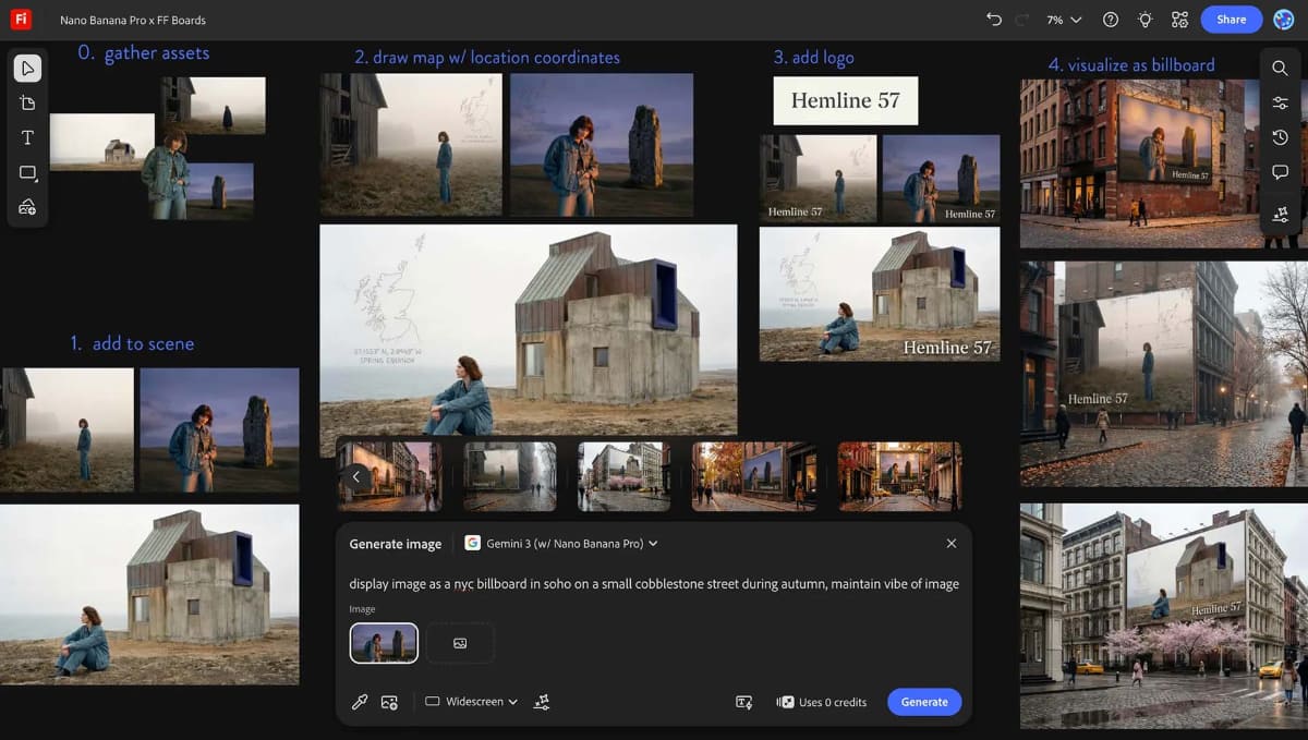 Adobe Fireflyボード
