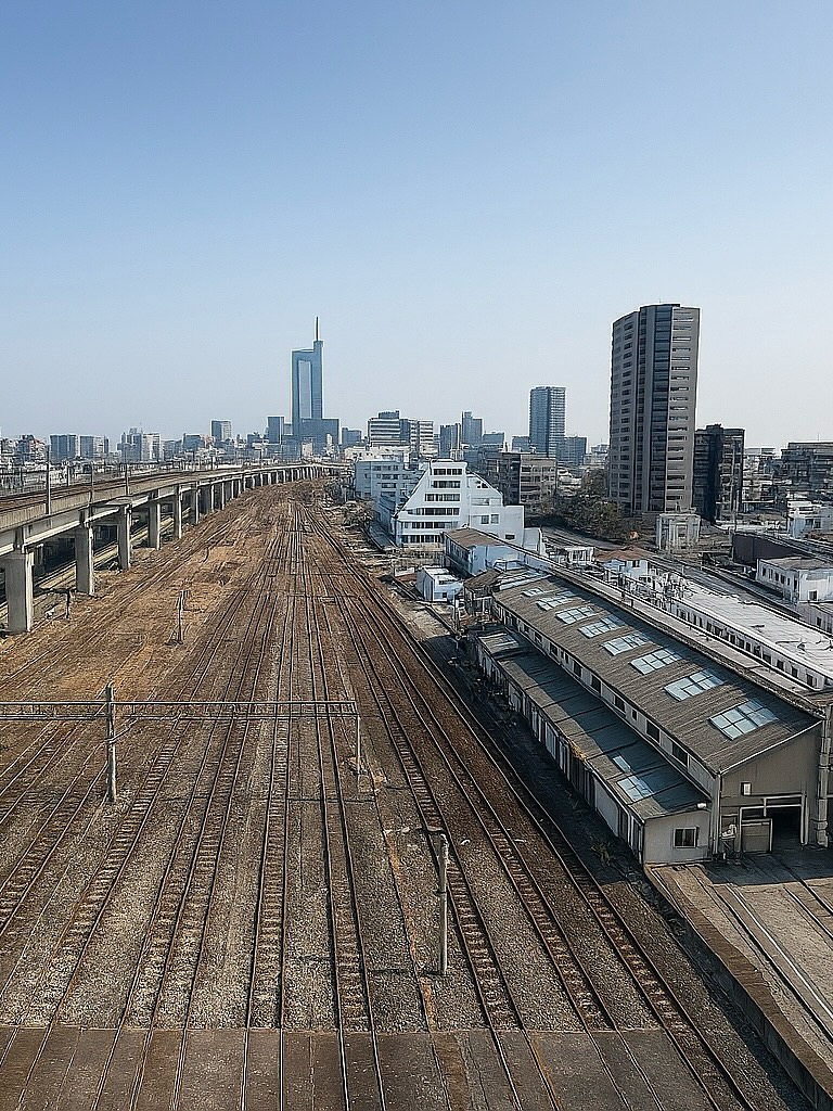 R東日本の旧・大宮運転区の景観(※工事着工前)