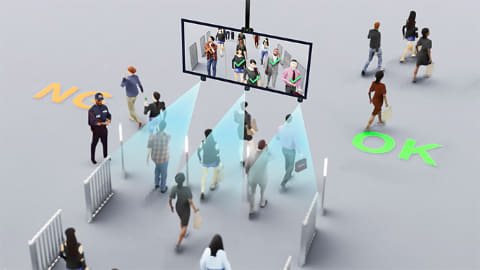 NEC、歩いたままで顔も虹彩も認証する新技術 世界初 - Impress Watch