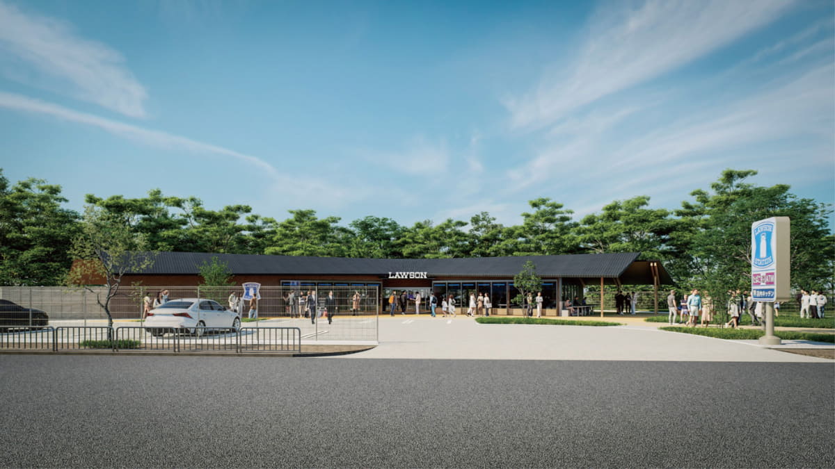 26年夏、池田市伏尾台に開店するローソン店舗の外観イメージ