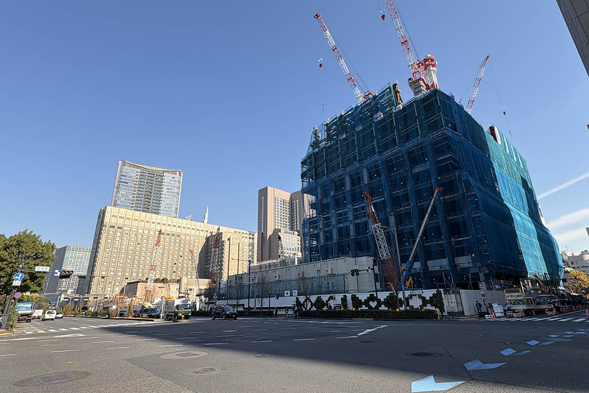 サウスタワー(写真手前)側から見た現在の様子