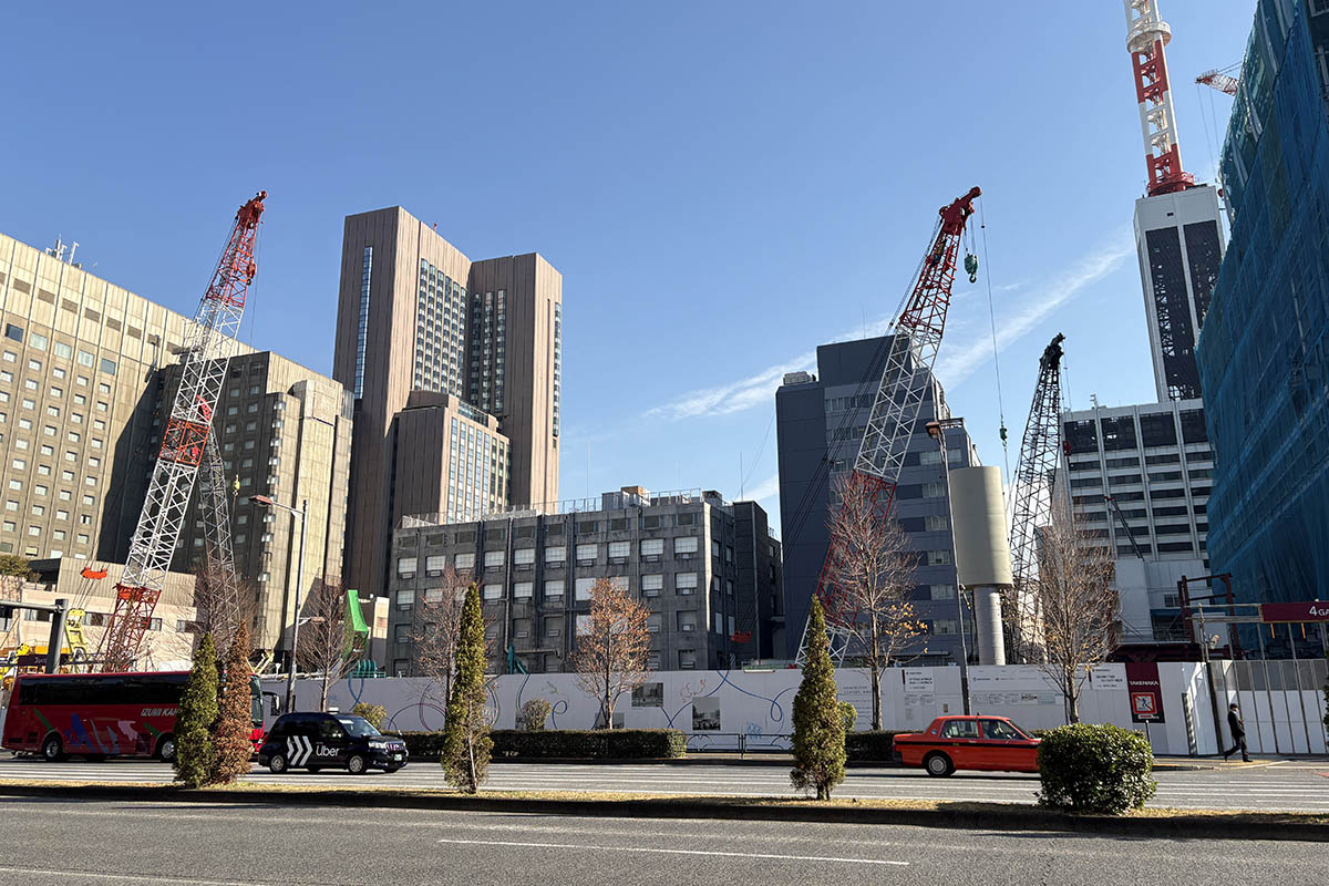 NTT日比谷タワーが建設される中地区の現在の様子