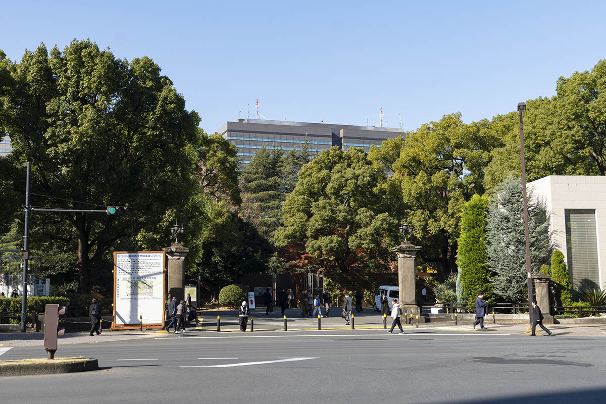 帝国ホテル前から見た日比谷公園
