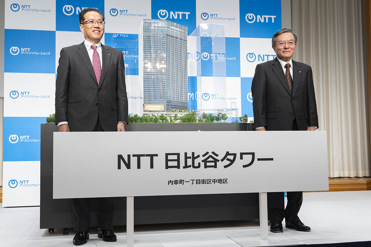 島田明氏(右)とNTTアーバンソリューションズ 代表取締役社長 社長執行役員 池田康氏
