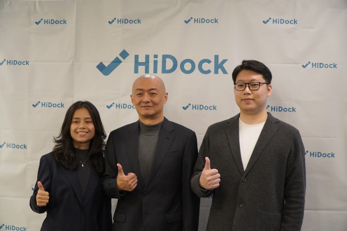 左から、CMO Linna Peng氏、HiDock 共同創業者 兼 CEO Sean Song氏、日本市場責任者 Steve Pan氏