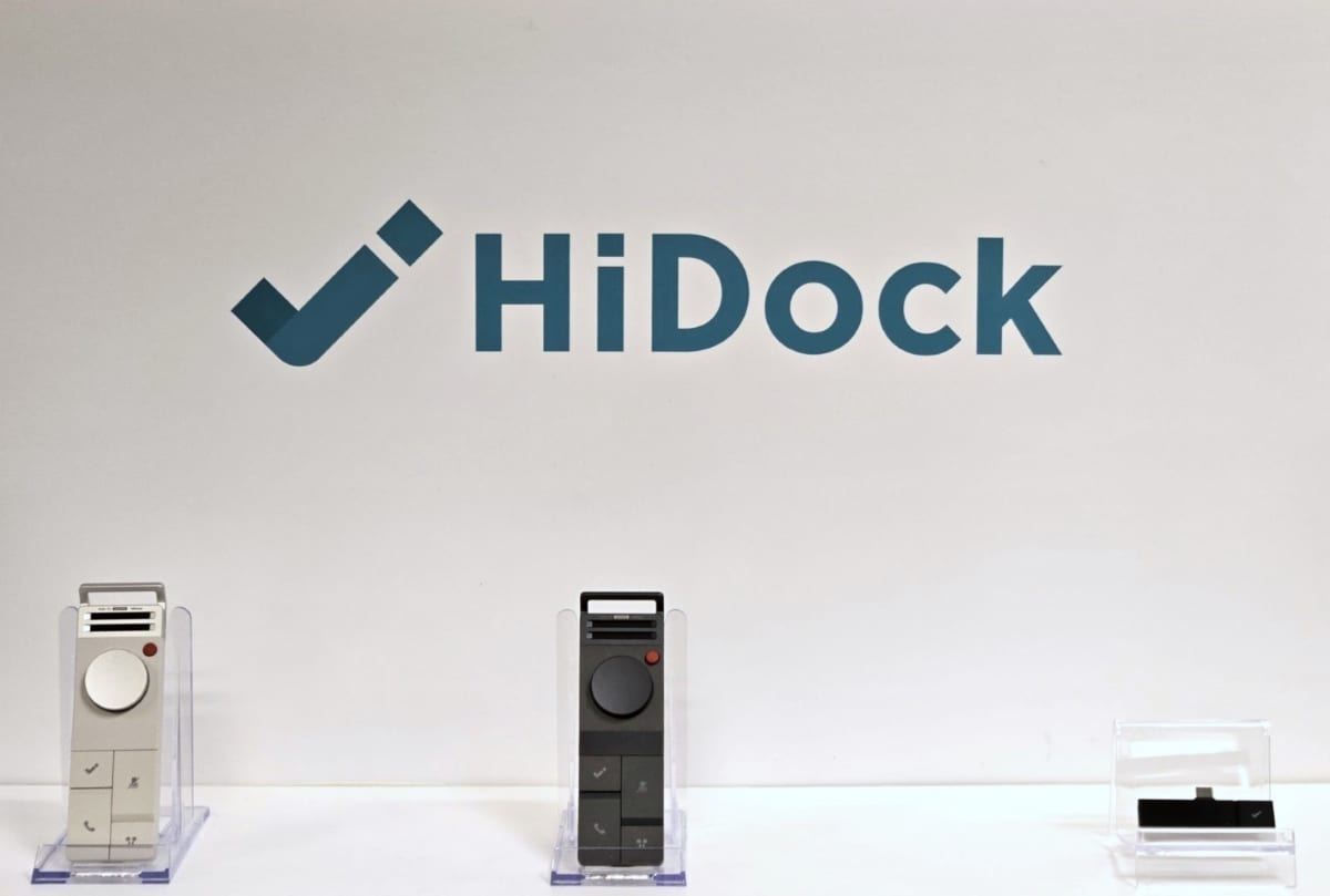 HiDock P1(左と中央)、HiDock P1 mini(右)
